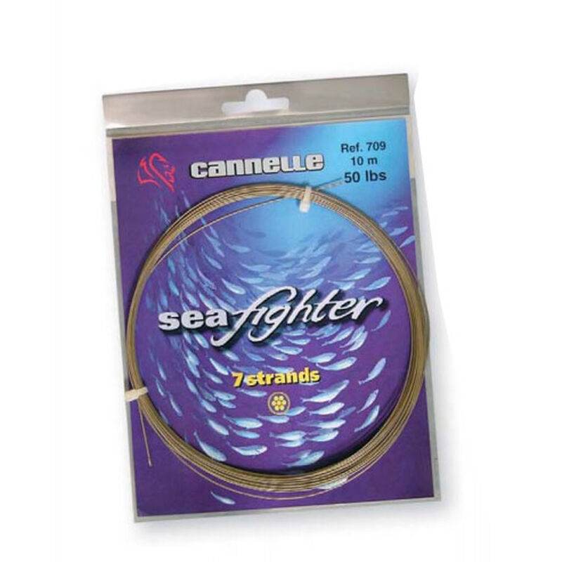 Bas de ligne acier cannelle seafighter 10m - Aciers | Pacific P&ecirc;che