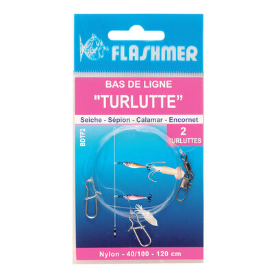 Bas de ligne flashmer 2 turluttes - Bas de Lignes / Lignes Mont&eacute;es | Pacific P&ecirc;che