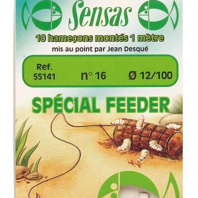 Hame&ccedil;ons mont&eacute;s coup sensas feeder 100cm (x10) - Hame&ccedil;ons / bas de ligne feeder | Pacific P&ecirc;che