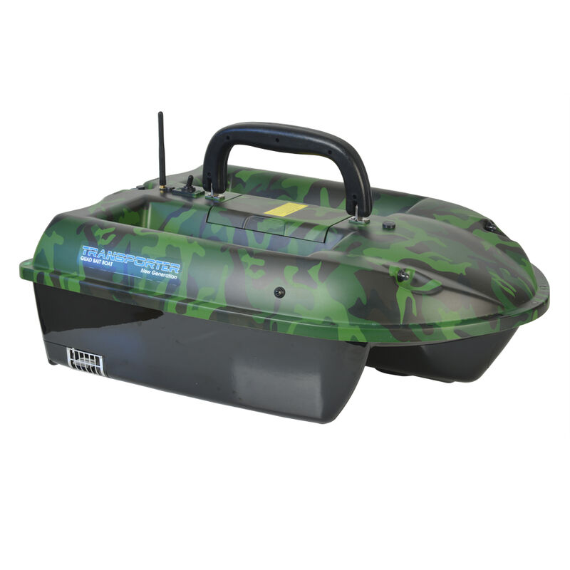 LJCSSD Bateau Amorceur Peche Carpe, Bateau Amorceur Peut Transporter 2kg D'appat Grande Capacité 5200mAh Batterie, Fishing Bait Boat - Cadeau pour Adultes et Enfants 2×5200mAhBattery
