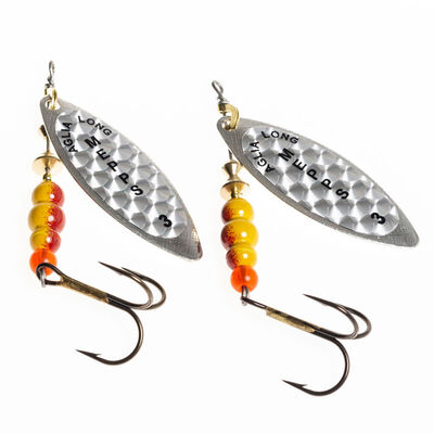 Cuill&egrave;re Tournante Mepps Aglia Longue Rainbow Argent (x2) - Cuill&egrave;res Tournantes | Pacific P&ecirc;che