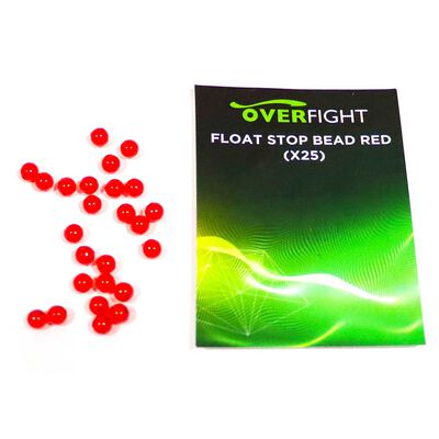 Perles Overfight Float Stop Bead Red x25 - Perles | Pacific P&ecirc;che
