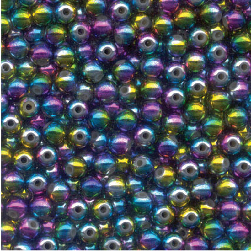Perles rondes arc en ciel flashmer - Perles | Pacific P&ecirc;che