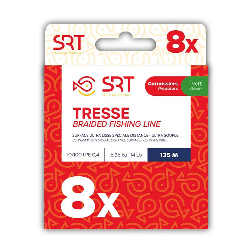 Tresse Sert x8 Moss Green 270m - Tresses | Pacific P&ecirc;che