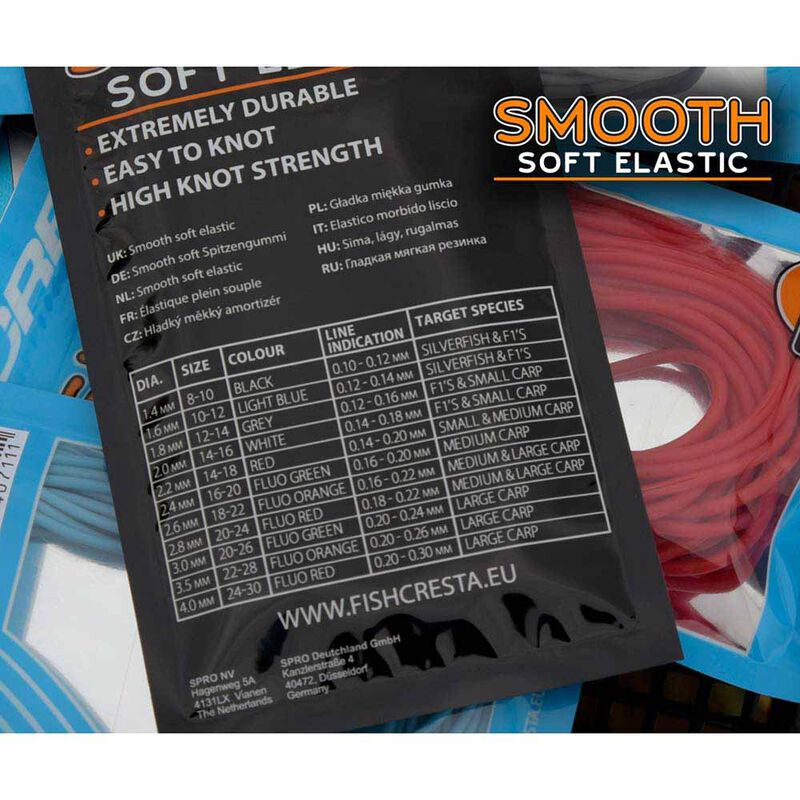 Cresta Smooth Soft Elastic 5m - Elastiques Creux | Pacific P&ecirc;che