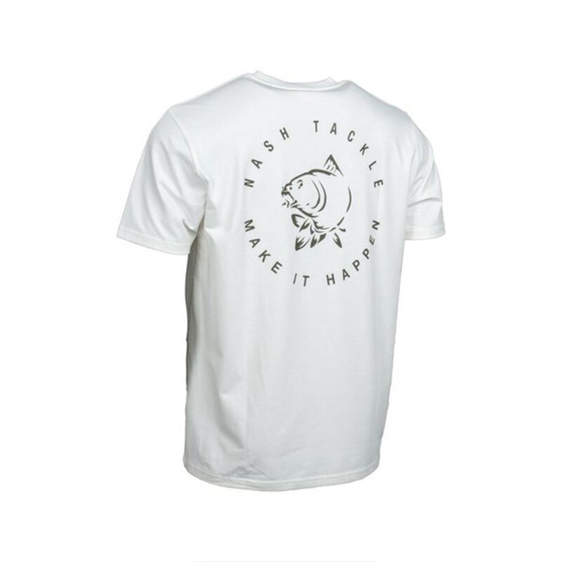 T-shirt Nash Make it Carp Logo Ecru - T-shirts manches courtes | Pacific P&ecirc;che