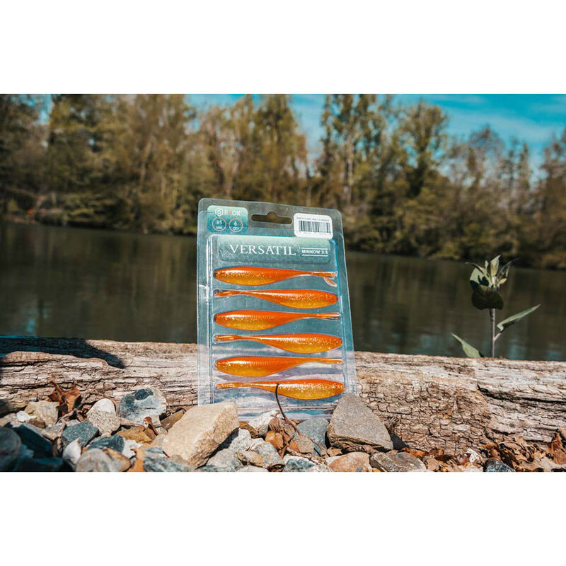 Leurre Souple Finess Evok Versatil Minnow 3.5" 8.5cm (x6) - Finesses | Pacific P&ecirc;che
