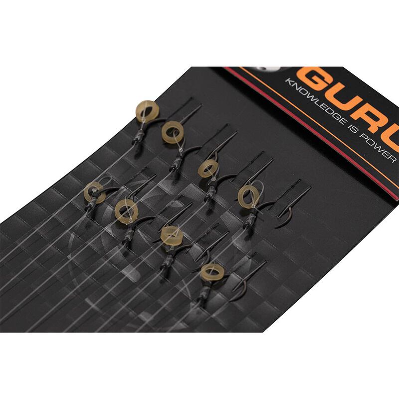 Bas de ligne Guru QM1 Bait Bands 4" (x8) - Hame&ccedil;ons mont&eacute;s feeder | Pacific P&ecirc;che