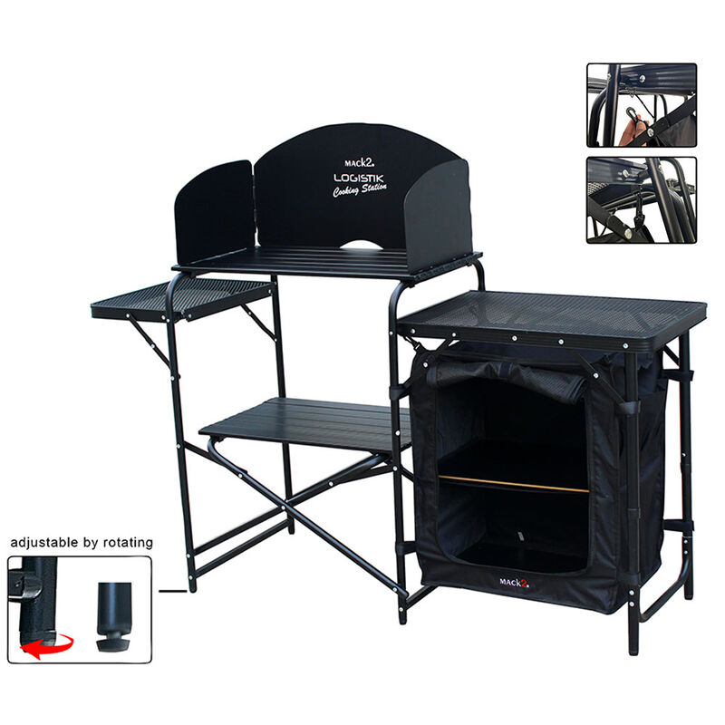 Meuble cuisine carpe bivouac Mack2 Logistik Cooking Station - Tables | Pacific P&ecirc;che