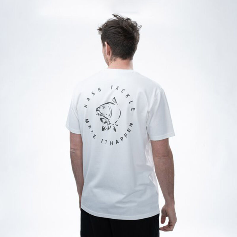 T-shirt Nash Make it Carp Logo Ecru - T-shirts manches courtes | Pacific P&ecirc;che