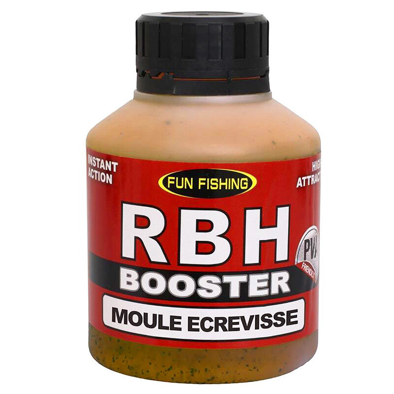 Booster Fun Fishing RBH Moule &Eacute;crevisse 250ml - Boosters / dips | Pacific P&ecirc;che