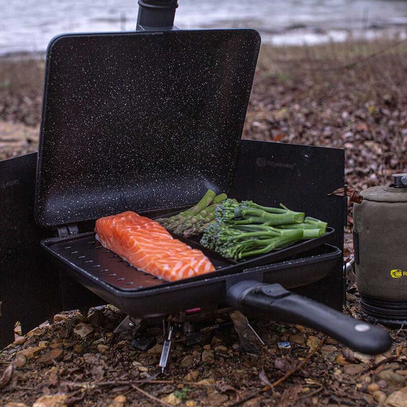Set Ridge Monkey Combi et Cuit Vapeur Connect XXL Granite Edition - Cuisine/Repas | Pacific P&ecirc;che