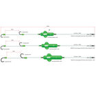 Bas de ligne mont&eacute; silure madcat screaming basic river worm & squid - Filaments / Bas de lignes | Pacific P&ecirc;che