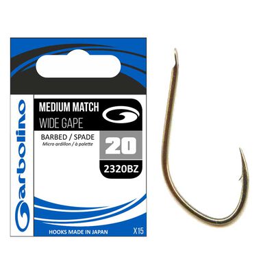 Hame&ccedil;ons Non Mont&eacute;s Garbolino Medium Match Wide Gape 3220BZ - Hame&ccedil;ons non Mont&eacute;s &agrave; Palettes | Pacific P&ecirc;che