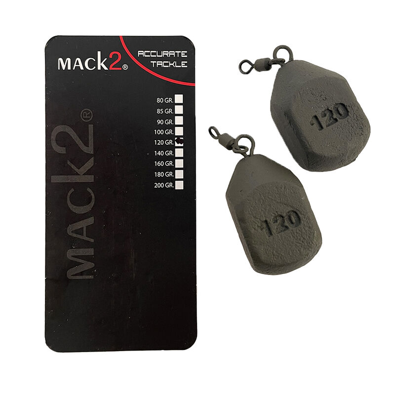 Plomb Square Pear Swivel Carp (x2) - Emerillons | Pacific P&ecirc;che