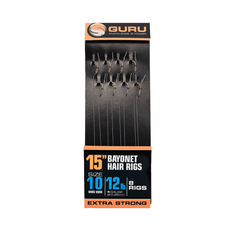Hame&ccedil;ons mont&eacute;s coup guru bayonets ready rig 38cm (x8) - Hame&ccedil;ons / bas de ligne feeder | Pacific P&ecirc;che