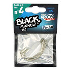 Hame&ccedil;ons texan fiiish krog premium vmc black minnow 140 (x4) - Leurres Souples | Pacific P&ecirc;che