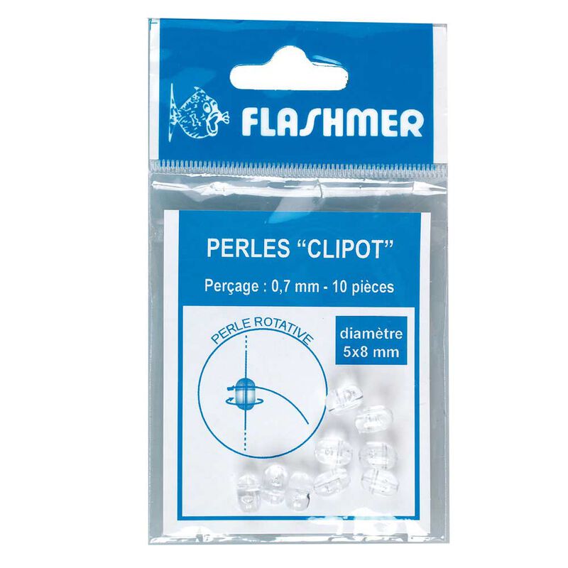 Perles rotatives (ou perles clipot) flashmer - Perles | Pacific P&ecirc;che