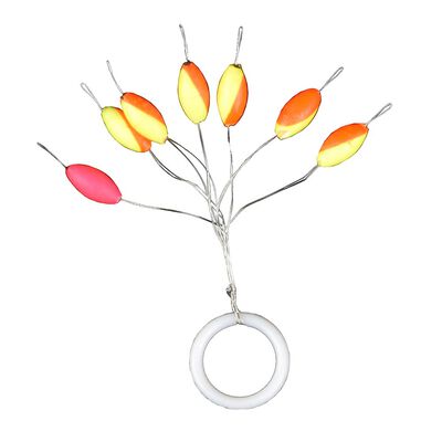 Streamline Garbolino Reperes de ligne Drop (6JAU/ORAN +1ROSE) - Guides fils | Pacific P&ecirc;che