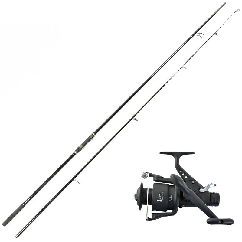 Ensemble carpe 12' 3lbs dark water canne + moulinet team carpfishing - Cannes / Moulinets / Combos | Pacific P&ecirc;che