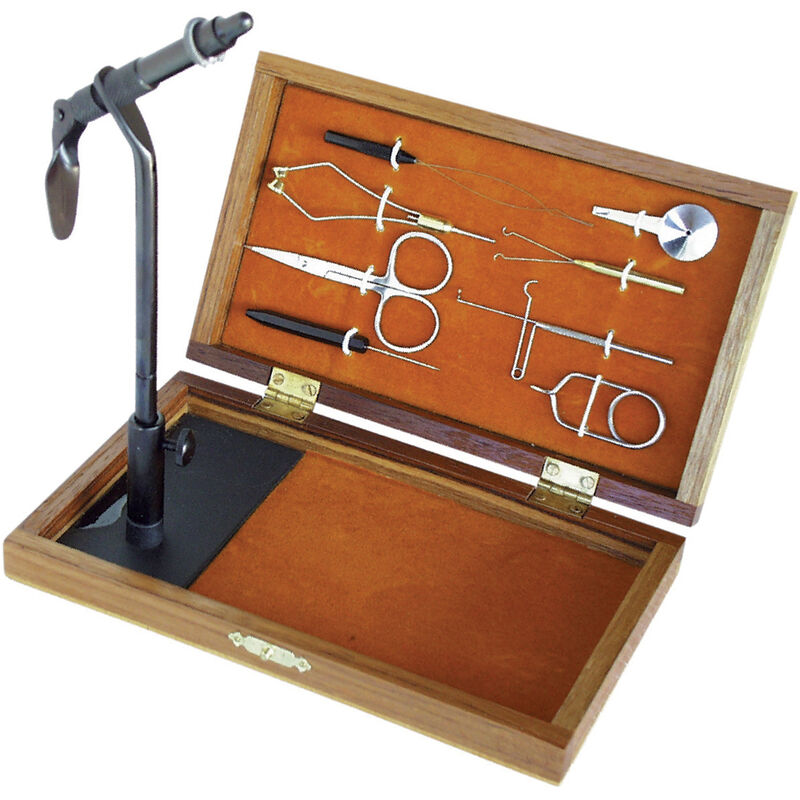 Kit de montage de mouche coffret en bois pafex - Kit Outillage | Pacific P&ecirc;che