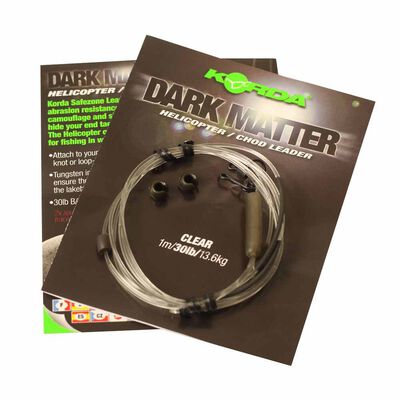 Leader Korda Dark Matter Heli 40lb 1m - Leaders | Pacific P&ecirc;che