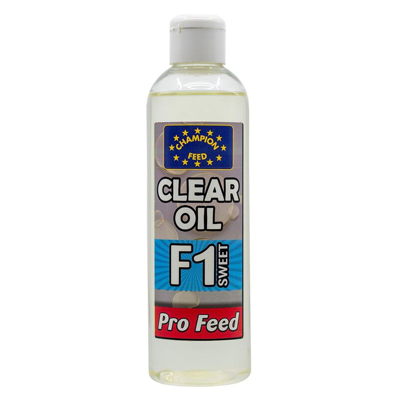 Huile Champion Feed Clear Oil F1 Sweet 250ml - Additifs | Pacific P&ecirc;che