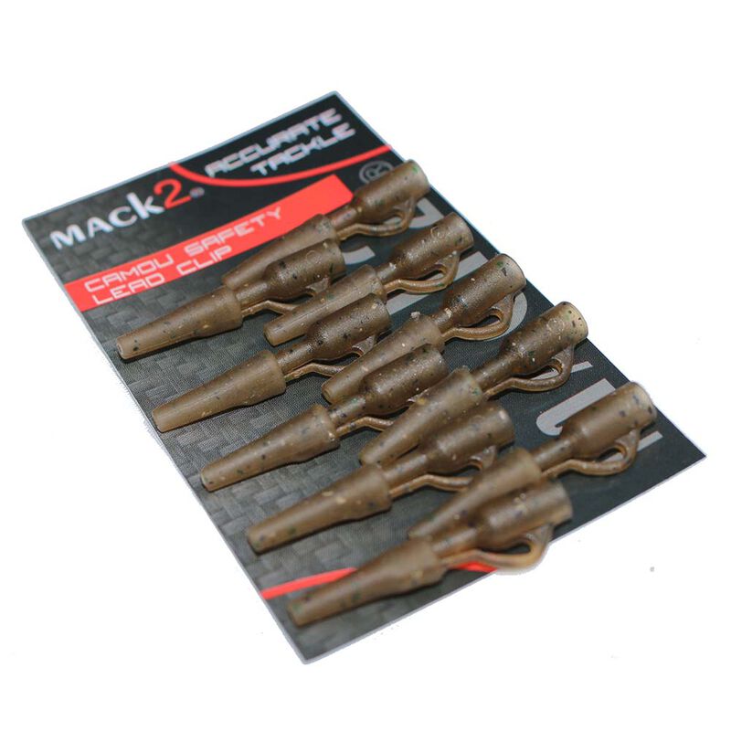 Clip Plomb Mack2 Camou Safety Lead Clip - Clip plombs et c&ocirc;nes | Pacific P&ecirc;che