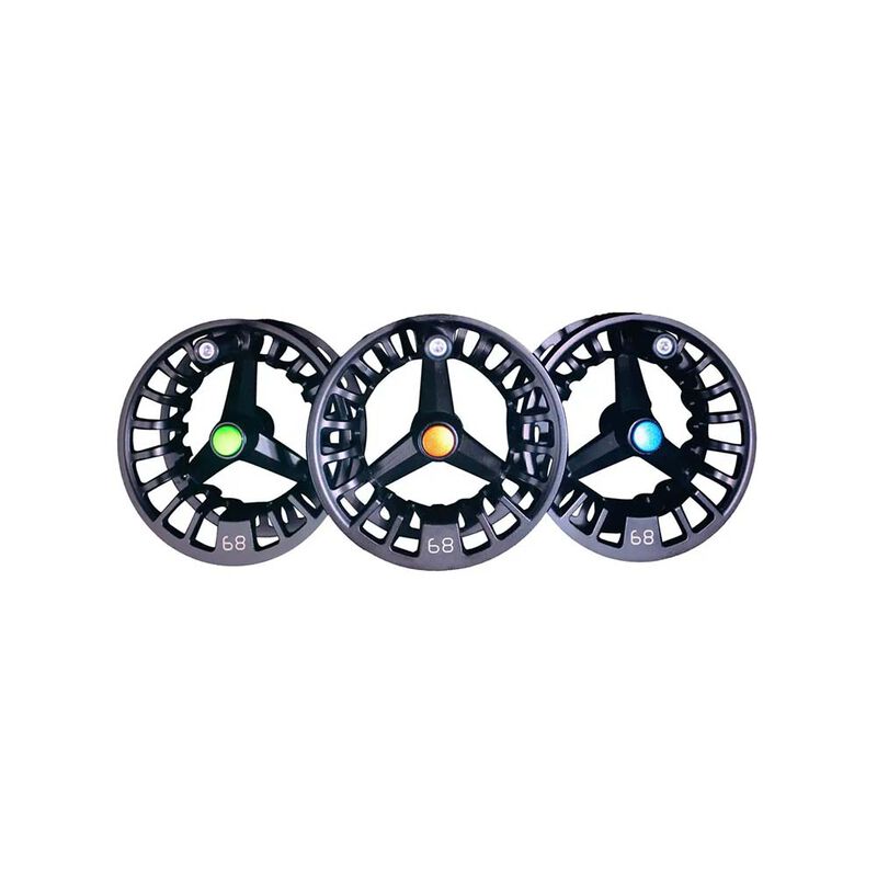 Moulinet REVOLUTION LT Black 68 Silver Spot + 3 Bobines 46 Multi Spots - Manuels | Pacific P&ecirc;che