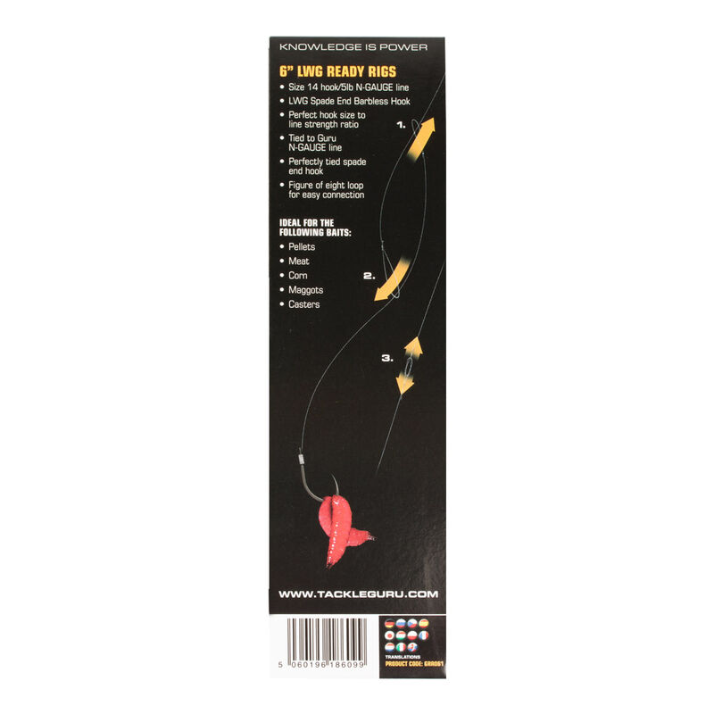 Hame&ccedil;ons mont&eacute;s coup guru lwgs pole rigs 15cm (x8) - Hame&ccedil;ons &agrave; Palettes | Pacific P&ecirc;che