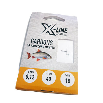 Hame&ccedil;ons mont&eacute;s coup x line gardons 40cm (x10) - Hame&ccedil;ons &agrave; Palettes | Pacific P&ecirc;che
