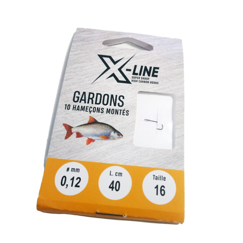 Hame&ccedil;ons mont&eacute;s coup x line gardons 40cm (x10) - Hame&ccedil;ons &agrave; Palettes | Pacific P&ecirc;che
