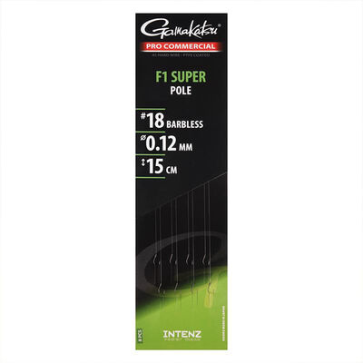 Bas de ligne Gamakatsu F1 Super Pole 15 cm x8 - Hame&ccedil;ons &agrave; Palettes | Pacific P&ecirc;che