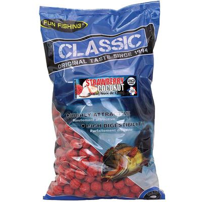 Bouillettes Denses Fun Fishing Classic Strawberry Coconut 20mm 4kg - Denses | Pacific P&ecirc;che