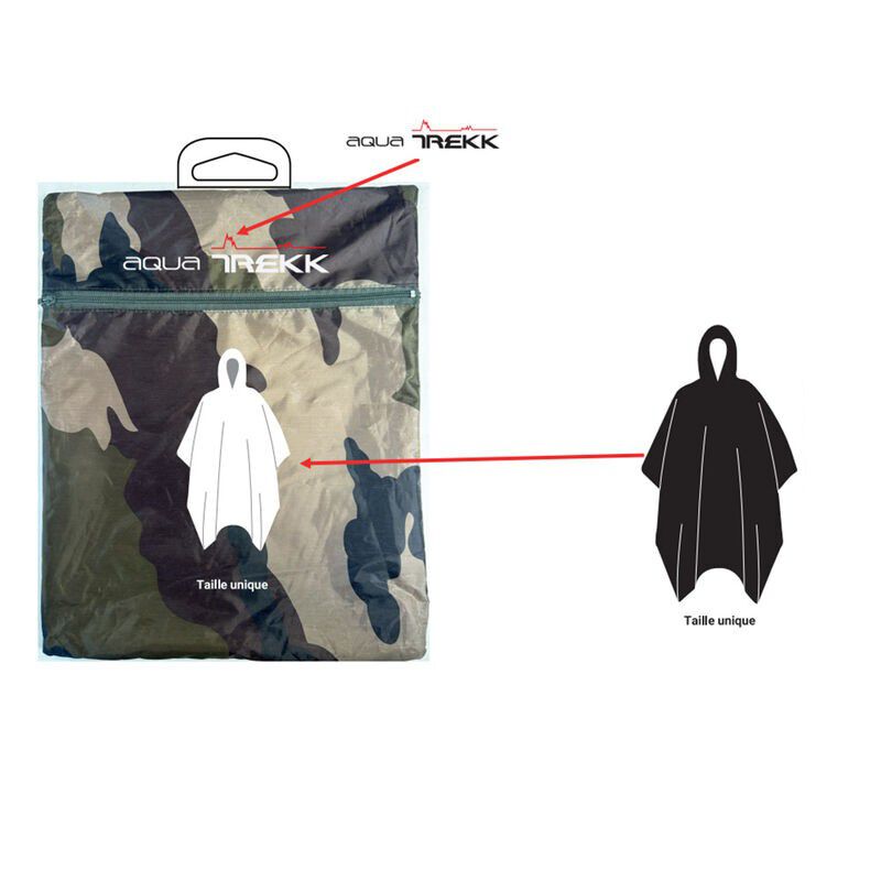 Poncho Camouflage Aquatrekk - Vestes et gilets | Pacific P&ecirc;che