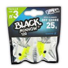 T&ecirc;te plomb&eacute;e fiiish black minnow 120 off shore 25g (x2) - T&ecirc;tes Plomb&eacute;es | Pacific P&ecirc;che