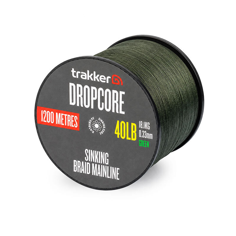 Tresse Trakker Dropcore Braid 40 lb 18.1 kg 0.33 mm 1200 m - Tresse | Pacific P&ecirc;che