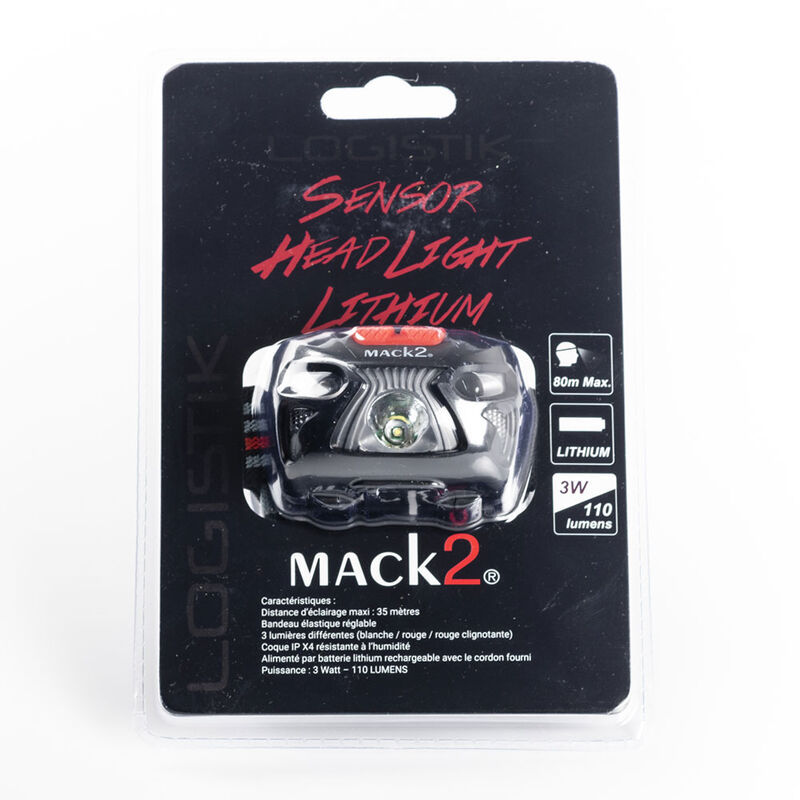 Lampe frontale mack2 logistik sensor head light lithium - Frontale | Pacific P&ecirc;che
