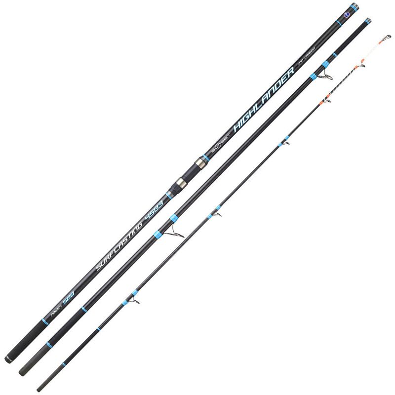 Canne Sunset Highlander Power 420 cm 100-500 g - Cannes surfcasting emboitement | Pacific P&ecirc;che