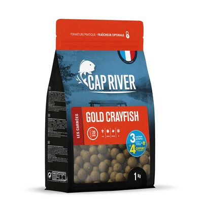 Bouillettes Cap River Gold Crayfish 1kg - Denses | Pacific P&ecirc;che