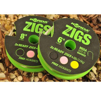 Montage zig rig carpe korda ready zigs taille 10 (x3) - ZIG | Pacific P&ecirc;che