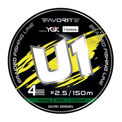 Tresse Favorite U1 4 brins 150m - Tresses | Pacific P&ecirc;che