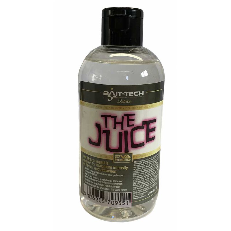Additif Bait Tech Deluxe Liquid The Juice 250ml - App&acirc;ts / amorces | Pacific P&ecirc;che