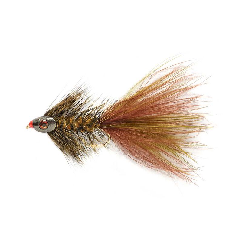 Mouche streamer silverstone skull grizzly h6 (x3) - Streamers | Pacific P&ecirc;che