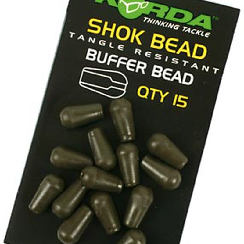 Perle de protection pour ligne carpe korda shock bead (weedy green) - Perles | Pacific P&ecirc;che