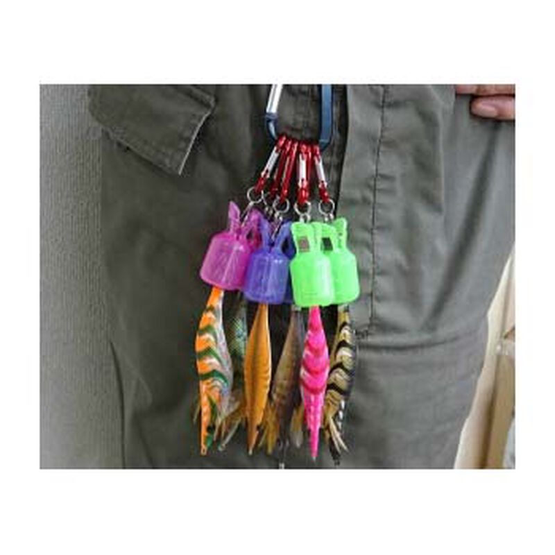 Sunsquid Sunset hook protector X6 + carabiner - Turluttes | Pacific P&ecirc;che