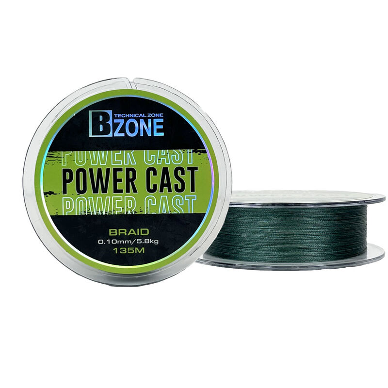 Tresse Bzone Power Cast Dark Green 135m - Tresses | Pacific P&ecirc;che