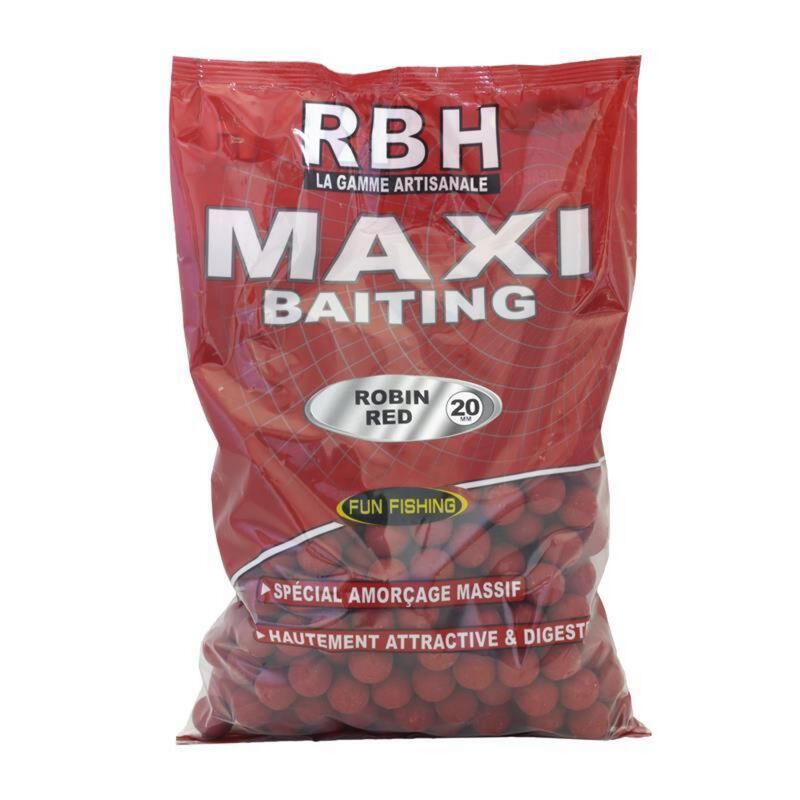 Bouillettes Fun Fishing RBH Baiting Robin Red 20 mm 2,5 kg - Bouillettes | Pacific P&ecirc;che