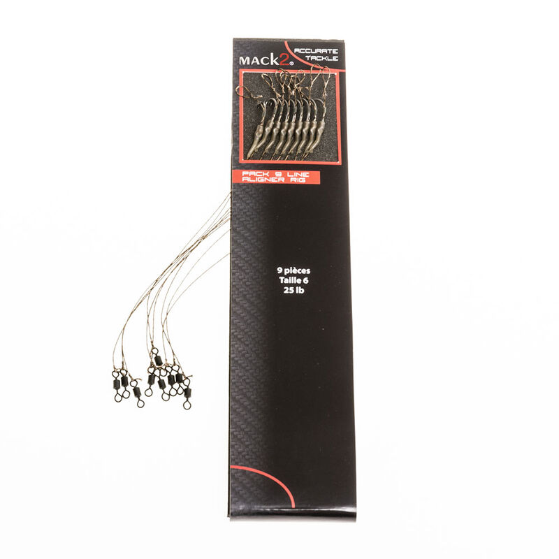 Bas de ligne carpe mack2 line aligner rig (x9) - Bas de Ligne Mont&eacute;s | Pacific P&ecirc;che