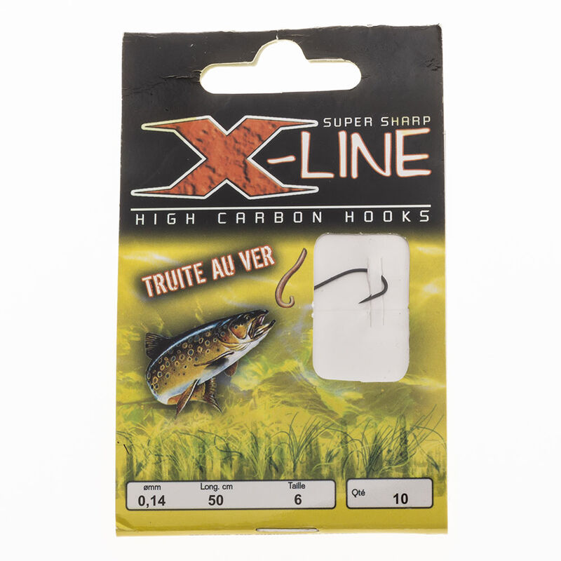 Hame&ccedil;on mont&eacute; truite x-line hm sp&eacute;cial ver (x10) - Hame&ccedil;ons mont&eacute;s | Pacific P&ecirc;che